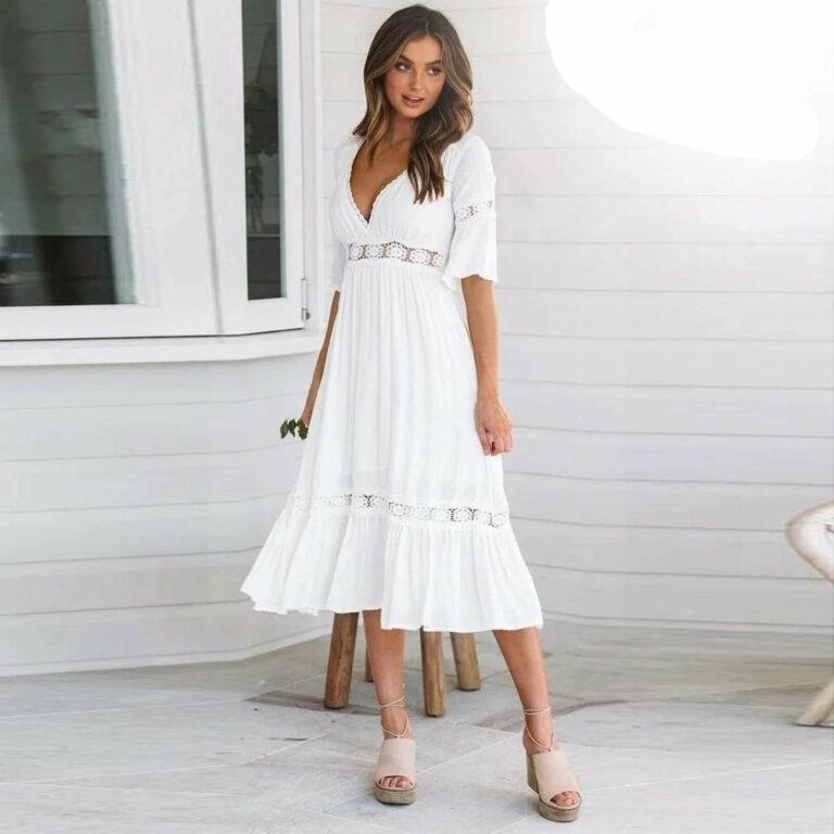 Best HD Pictures about  Weisses Kleid Damen Sommer  with No AI Images