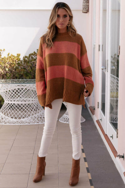 Damen boho Hippie Pullover