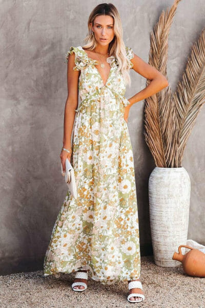 MAXI Boho-Kleid VINTAGE