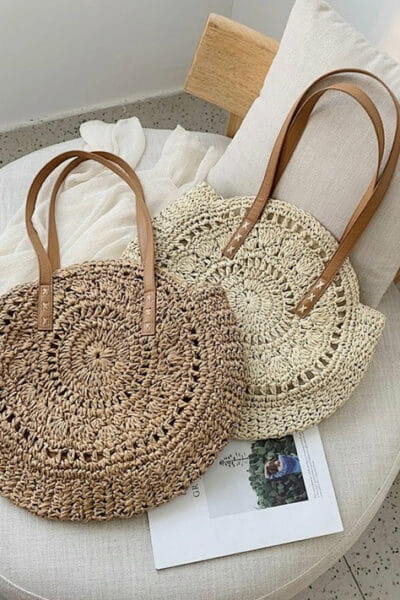 TASCHE AUS GEWEBTEM PAILLIUM boho CHIC