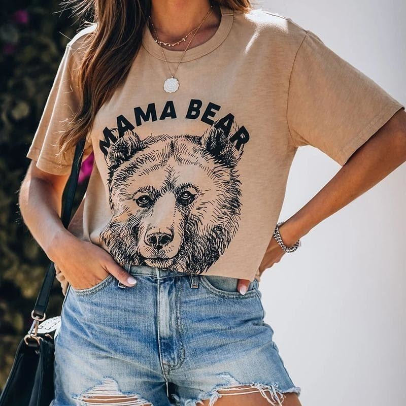 Boho T-Shirt Mama Bear