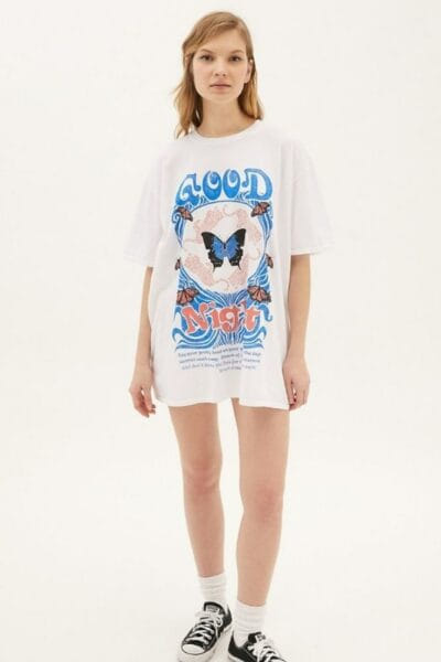 Boho-T-Shirt Schmetterling