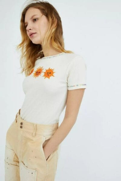 Boho-T-Shirt Sonne