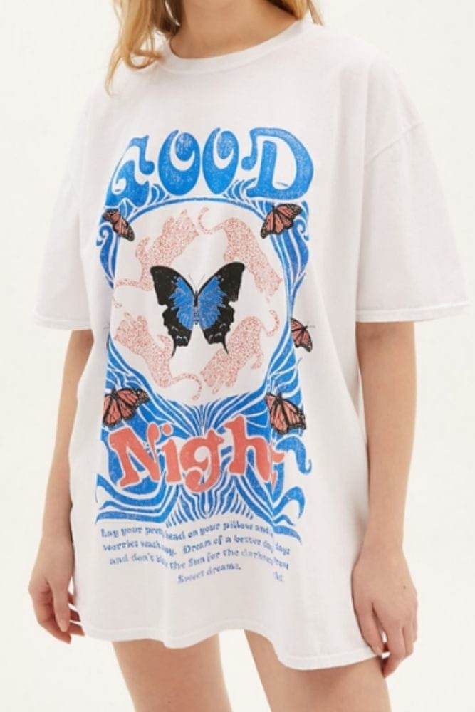 Boho-T-Shirt Schmetterling