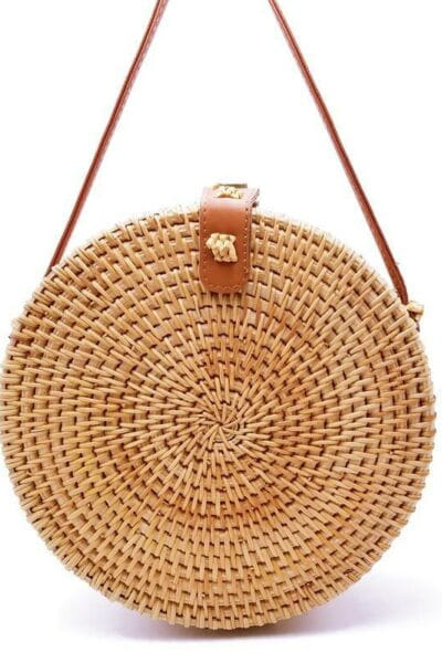 Boho-Tasche aus Stroh