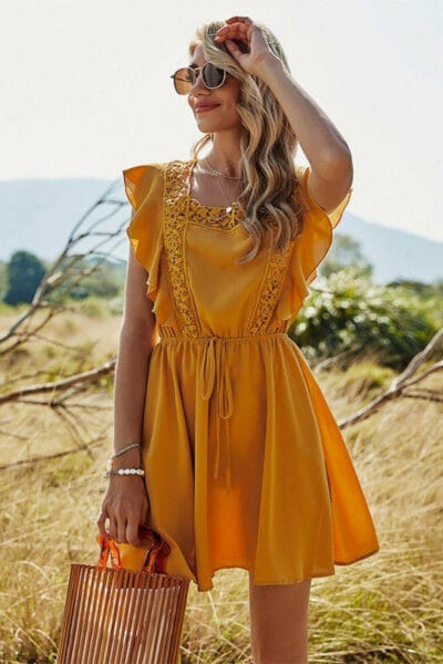 Boho-Kleid mit Spitze Chic