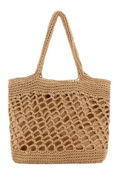 Boho Tasche Geflochtener Strohhalm